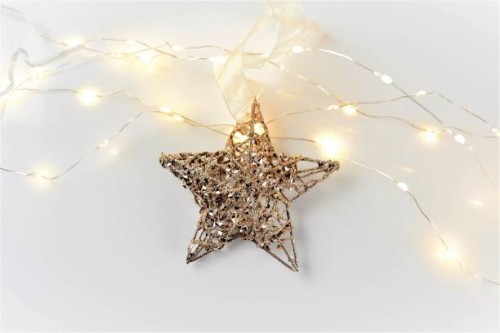 decorative christmas background with lights and star - home decoration stock pictures, royalty-free photos & images