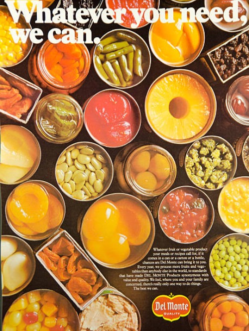 del monte 1976 ad - food stock pictures, royalty-free photos & images