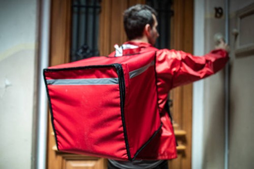 delivered fresh and fast straight to your door - junk food stock pictures, royalty-free photos & images