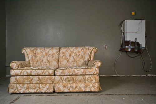 derelict couch - home decoration stock pictures, royalty-free photos & images