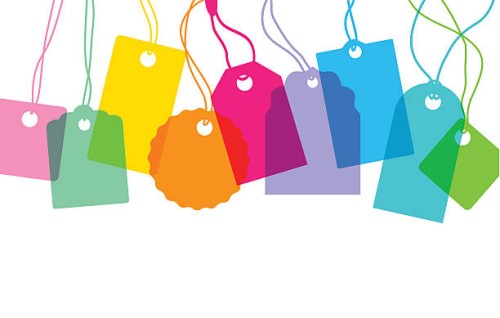 designer labels - fashion stock illustrations