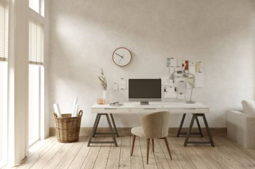 desk and chair in the room - home decoration stock pictures, royalty-free photos & images