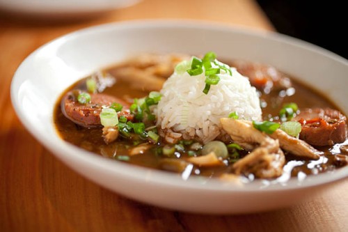 dinner consisting of chicken gumbo with rice - food stock pictures, royalty-free photos & images