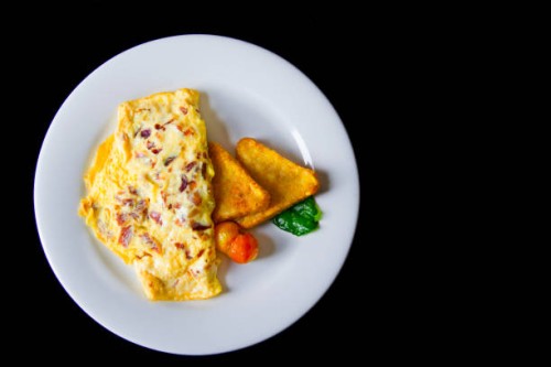 directly above shot of omelet - food stock pictures, royalty-free photos & images