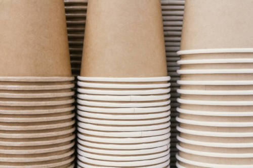 disposable biodegradable cardboard cups - junk food stock pictures, royalty-free photos & images