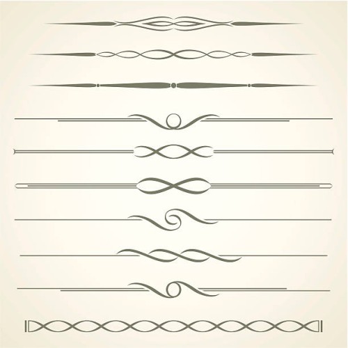 dividers - fashion stock illustrations