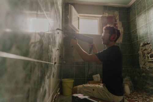 diy bathroom renovation - home decoration stock pictures, royalty-free photos & images