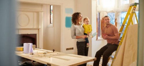 diy family - home decoration stock pictures, royalty-free photos & images