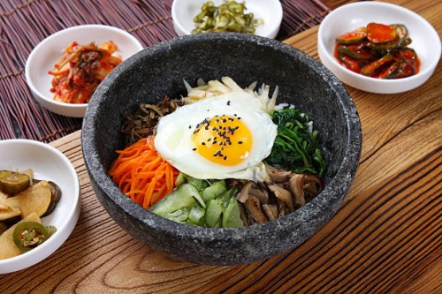 dolsot bibimbap - food stock pictures, royalty-free photos & images