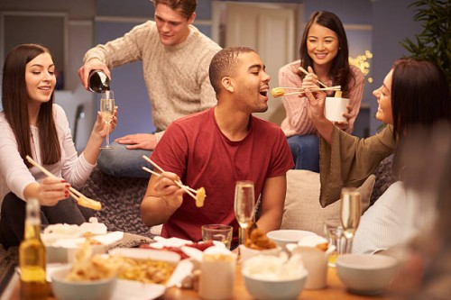 eating in - junk food stock pictures, royalty-free photos & images