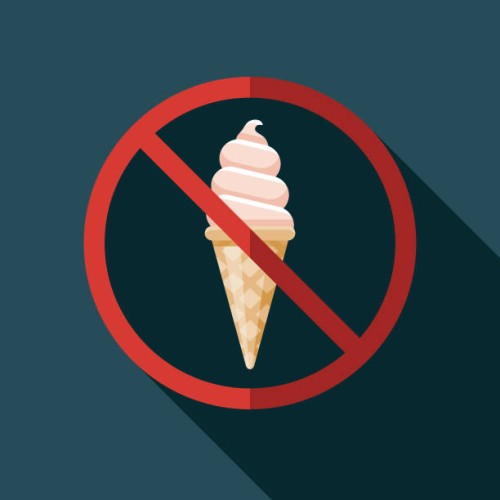 eiscreme lebensmittel allergie-ikone - junk food stock-grafiken, -clipart, -cartoons und -symbole