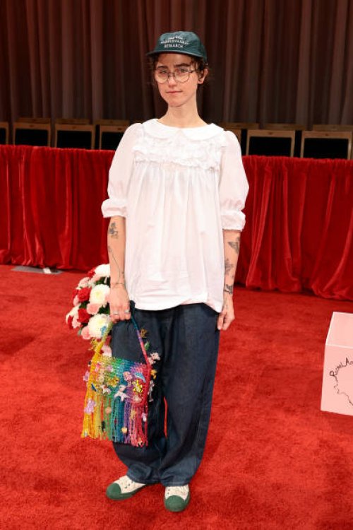 Ella Emhoff attends the Susan Alexandra x Rachel Antonoff fashion show during the September 2024 New York Fashion Week at on September 06, 2024 in...