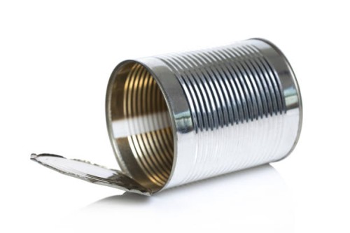 empty metallic open can - food stock pictures, royalty-free photos & images