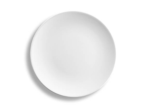 empty round dinner plate isolated on white background, clipping path - food stock pictures, royalty-free photos & images