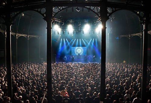 English doom metal group Paradise Lost performing live at The Roundhouse in London, on November 3, 2013.