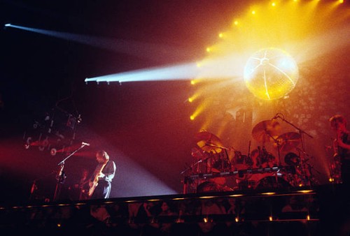 English group Pink Floyd performs in concert, New York, New York, circa July 1984.