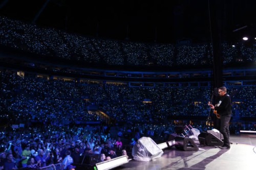 Eric Church performs onstage at the Concert For Carolina Benefit Concert at Bank of America Stadium on October 26, 2024 in Charlotte, North Carolina.