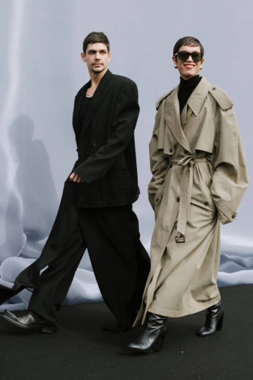 Ethan James Green and Dara attend the Balenciaga Womenswear Fall/Winter 2024-2025 show as part of Paris Fashion Week on March 03, 2024 in Paris,...