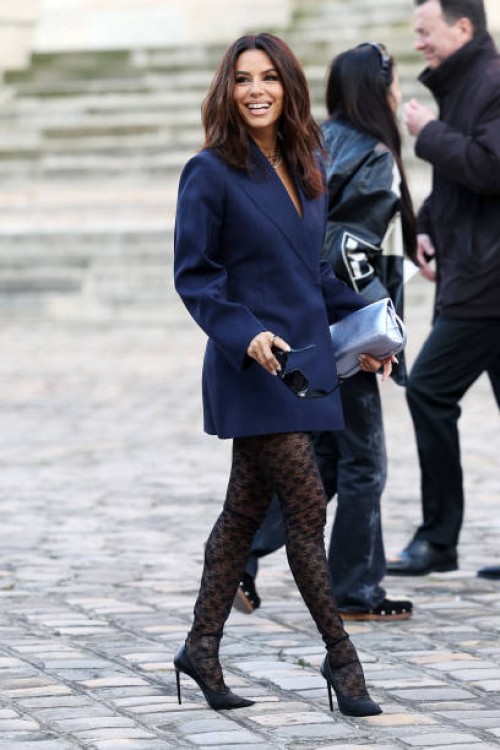 Eva Longoria attends the Victoria Beckham Womenswear Fall Winter 2023-2024 show as part of Paris Fashion Week on March 03, 2023 in Paris, France.