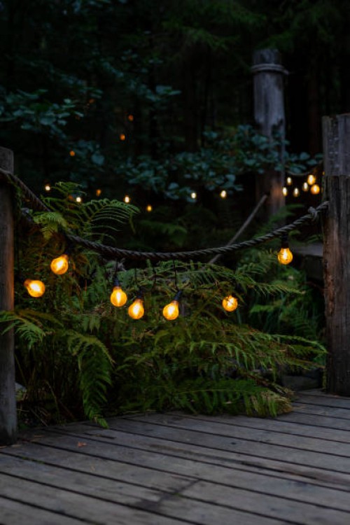 exterior lights - garden decoration stock pictures, royalty-free photos & images