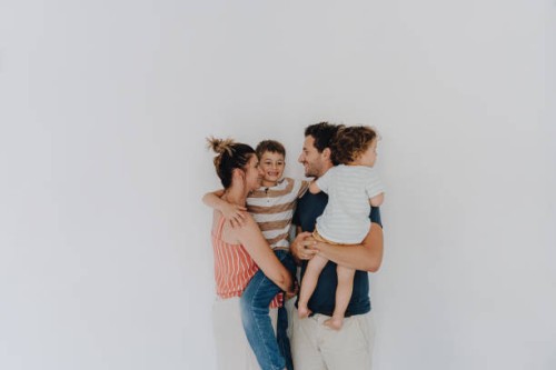 family portrait - fashion stock pictures, royalty-free photos & images