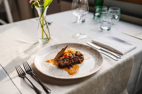 fancy dinner setting - food stock pictures, royalty-free photos & images