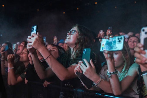 Fans cheer as singer Melanie Martinez performs onstage during the "PORTALS" tour at WaMu Theater on June 03, 2023 in Seattle, Washington.