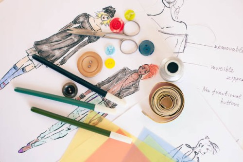 fashion designer drawings - fashion stock pictures, royalty-free photos & images