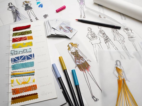 fashion sketches still life - fashion stock pictures, royalty-free photos & images