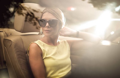 fashionable female driver - fashion stock pictures, royalty-free photos & images