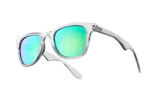 fashionable sunglasses with green lenses. isolated on white background - fashion stock-fotos und bilder
