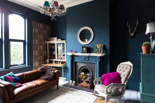 fashionable vintage styled living room - home decoration stock pictures, royalty-free photos & images