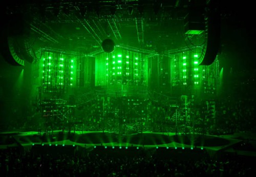 Feid performs during a stop of his FerxxoCalipsis tour at Michelob ULTRA Arena on May 10, 2024 in Las Vegas, Nevada.