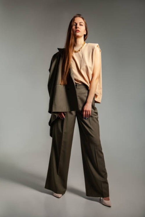 female model in elegant suit - fashion stock pictures, royalty-free photos & images