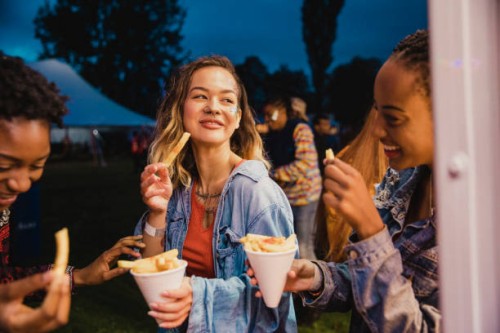 festival food is the best food - junk food stock pictures, royalty-free photos & images