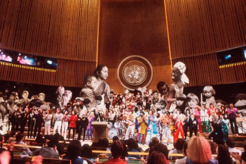Finale of the Unicef Concert at the United Assembly Hall, New York, 9th January 1979,
