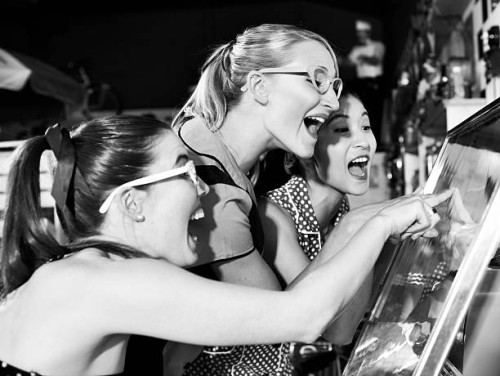 finding your favorite song on the jukebox - fashion stock pictures, royalty-free photos & images