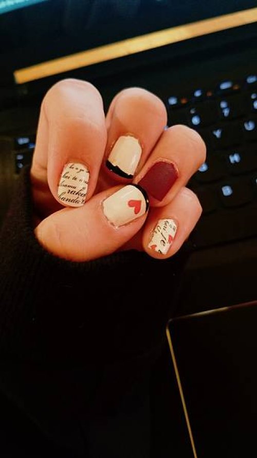 fingernails with different nail art design - nails art photos et images de collection