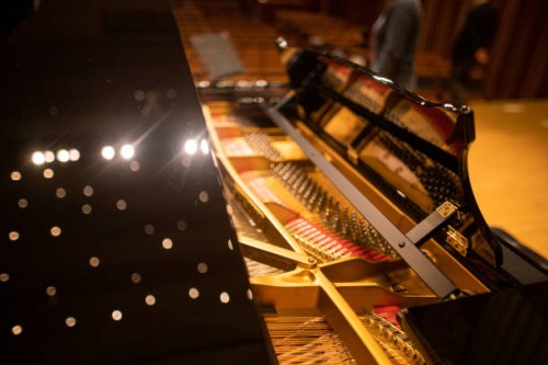 flügel im konzertsaal - concert stock-fotos und bilder