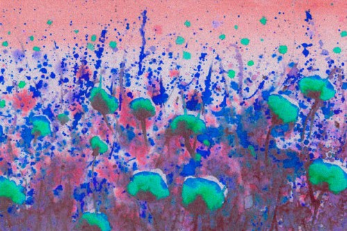 floral painting - watercolor - garden decoration stock pictures, royalty-free photos & images