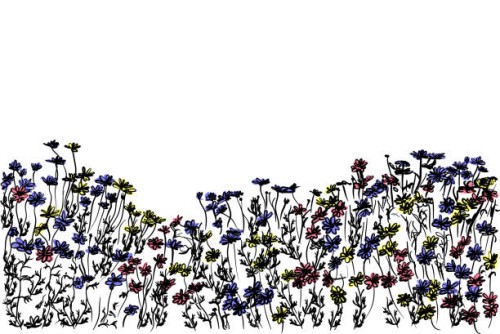 flowerbed background - garden decoration stock illustrations