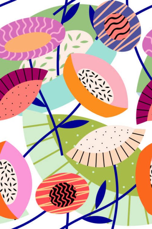 flowers - garden decoration stock illustrations