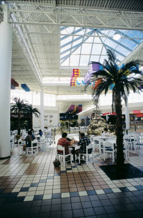 Food court in a shopping mall, Sarasota, Florida.