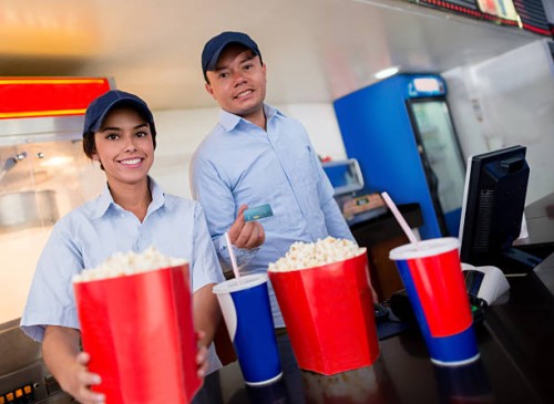 food shop at the cinema - junk food stock pictures, royalty-free photos & images