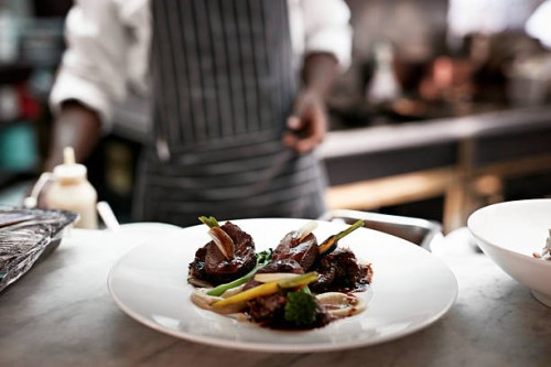 fresh dish ready to be served at restaurant - food stock pictures, royalty-free photos & images