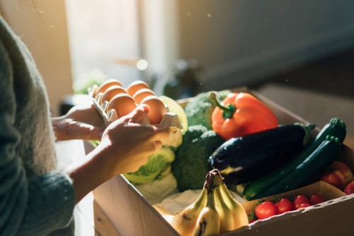 fresh food home delivery service - food stock pictures, royalty-free photos & images