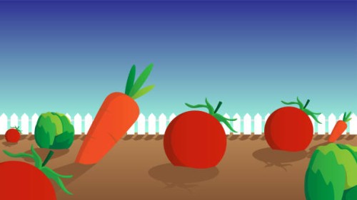 fresh vegetables - garden decoration stock illustrations