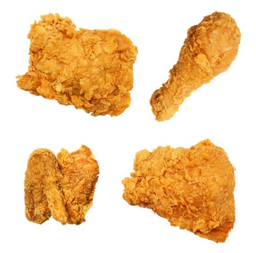 fried chicken isolated collection assortment - junk food stock pictures, royalty-free photos & images