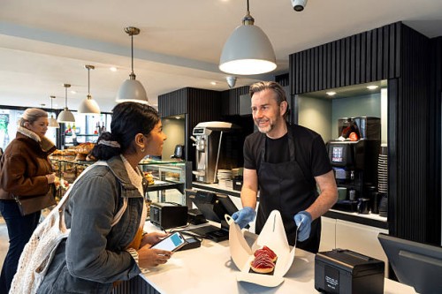 friendly service and sweet selections - junk food stock pictures, royalty-free photos & images