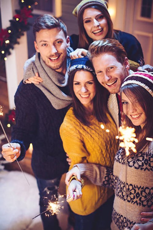 friends having fun outdoors. - garden decoration stock pictures, royalty-free photos & images